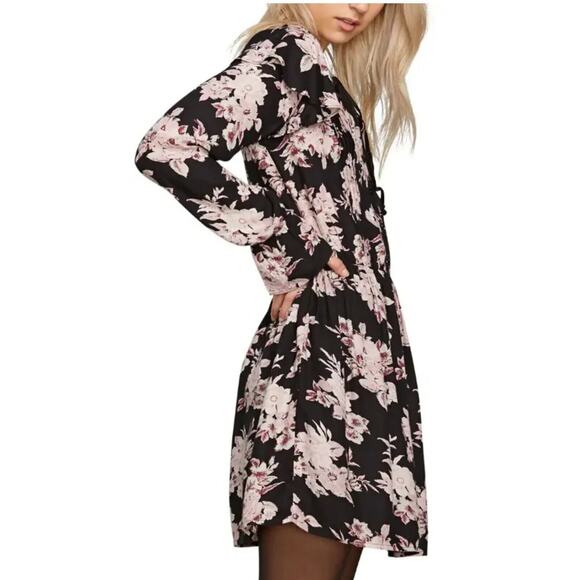 Volcom Women’s Black Heart Stoned Dress Size S Mini Dress EUC Rocker Style - Picture 5 of 6